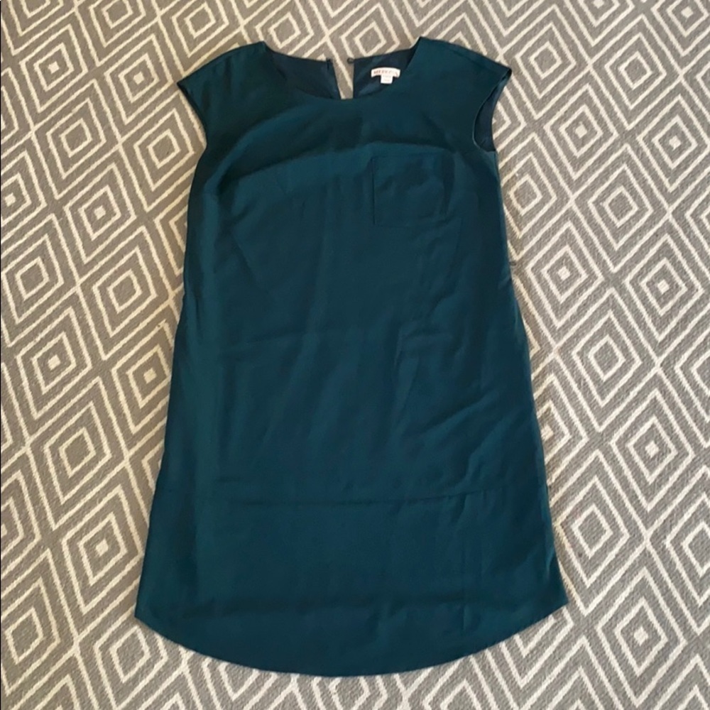 Merona Pine Green Casual Side Pockets Dress